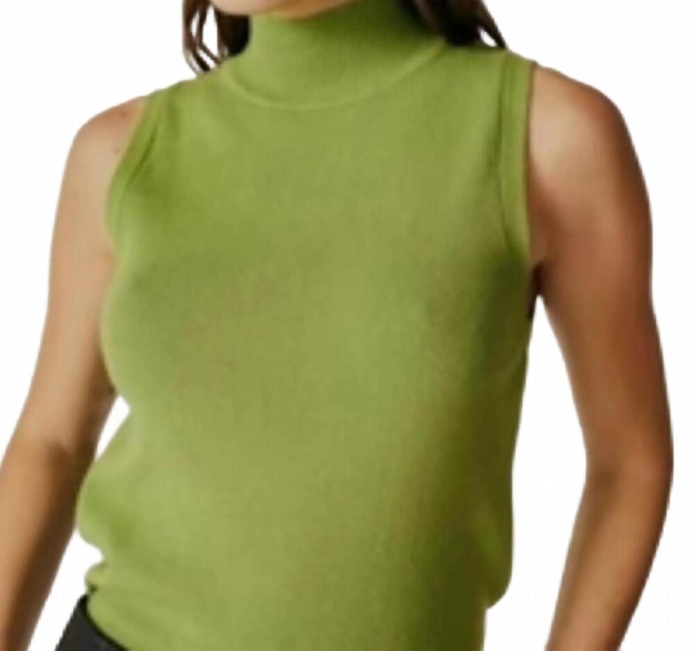 NEW DELUC trafik knit top in green